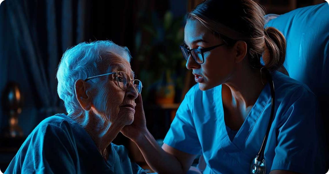 cuidado noturno de idosos